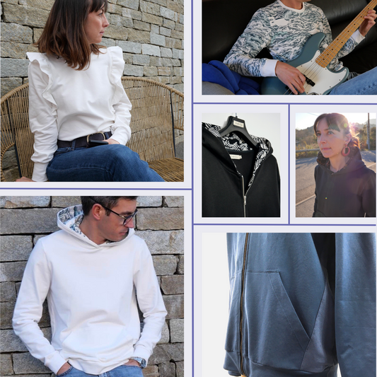 Sweat Monarque Adulte Mixte XS-XXXL (Patron de couture PDF)