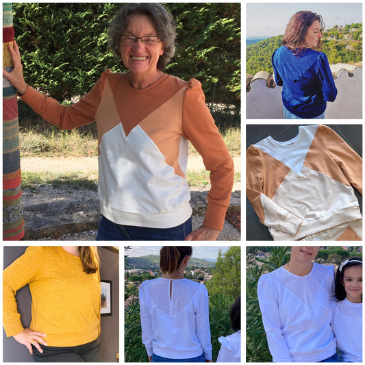 Sweat Maria Femme 34-48 (Patron de couture PDF)
