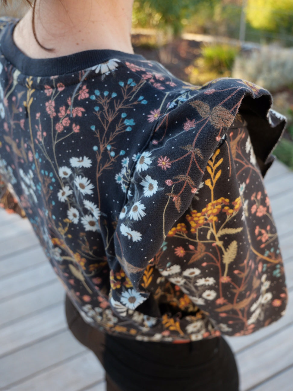 Sweat Monarque Volanté Fleurs