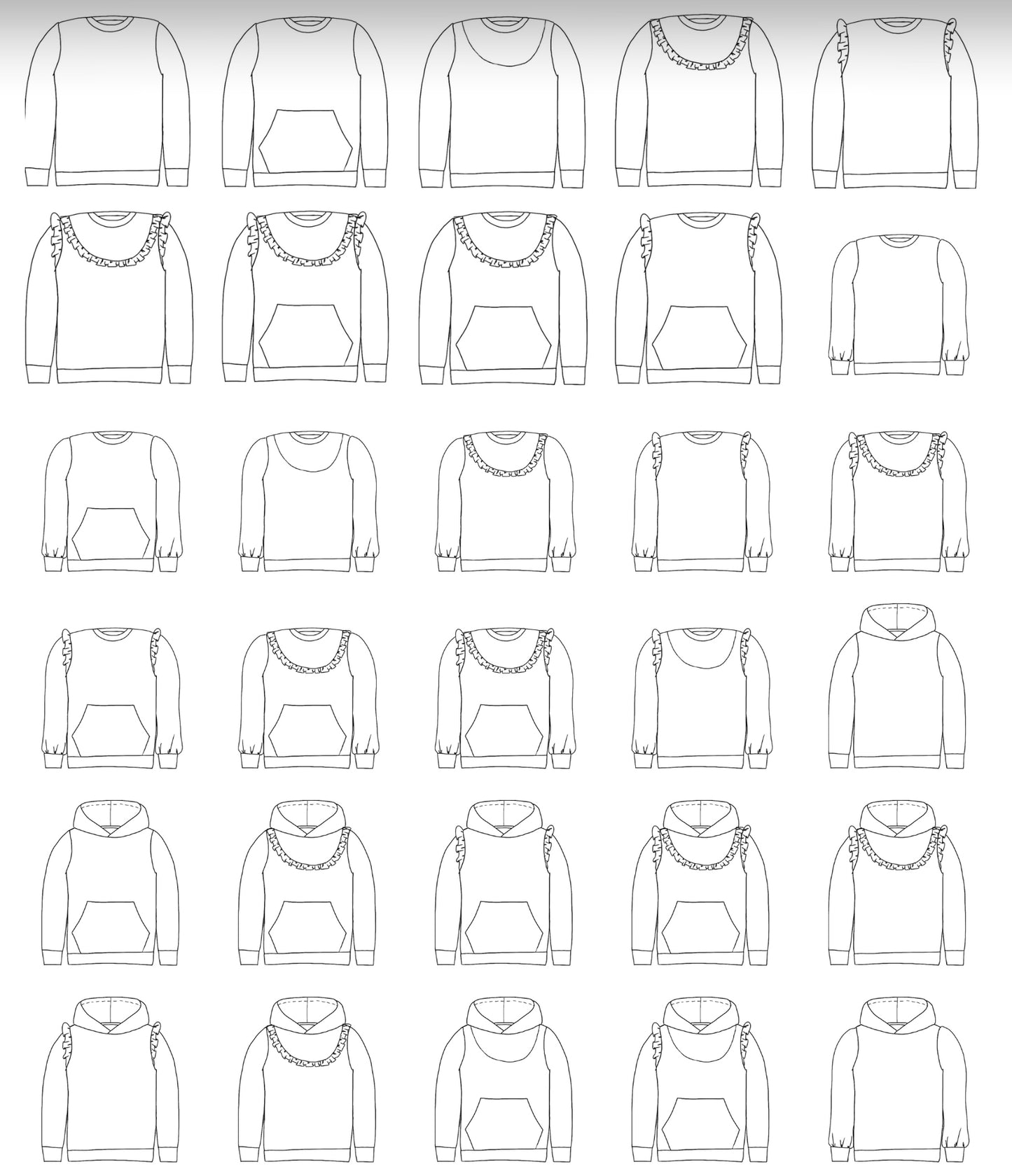 Sweat Mackaon Enfant / Junior 3-15 ans (Patron  de couture PDF)