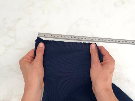 Mesurer le taux d'élasticité d'un tissu (jersey / maille)