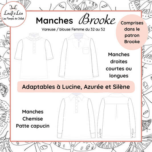 Manches de la Vareuse / Blouse Brooke Femme 32-52 (Patron de couture PDF)