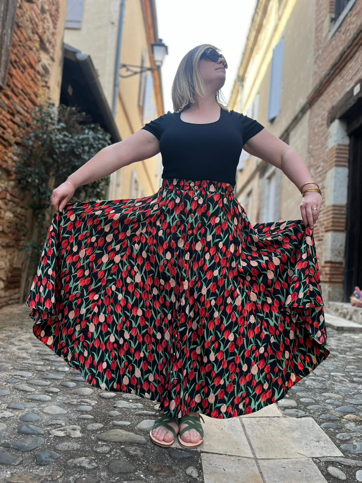 Robe Jupe Crop-Top Kallima Femme 34-50 (Patron de couture PDF)