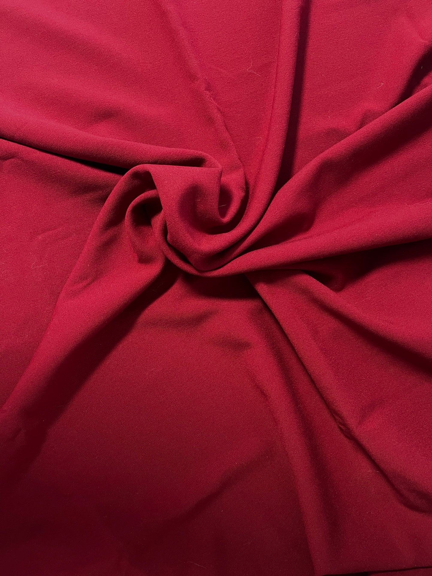 Coupon double crêpe rouge 2m