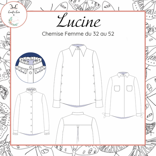 Chemise Lucine Femme 32-52 (Patron de couture PDF)