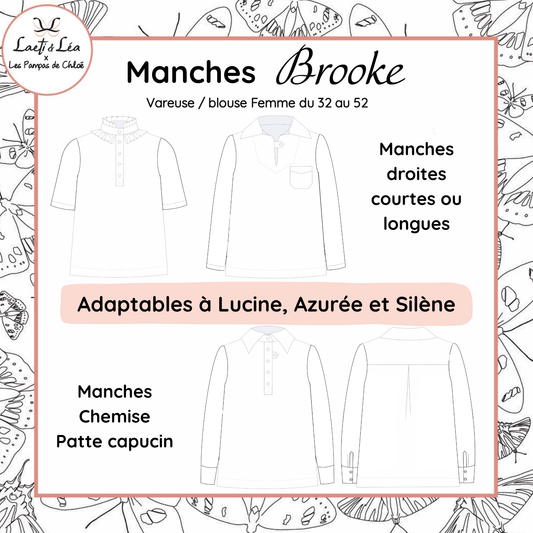 Manches de la Vareuse / Blouse Brooke Femme 32-52 (Patron de couture PDF)
