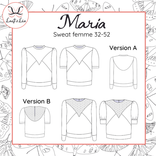 Sweat Maria Femme 32-52 (Patron de couture PDF)