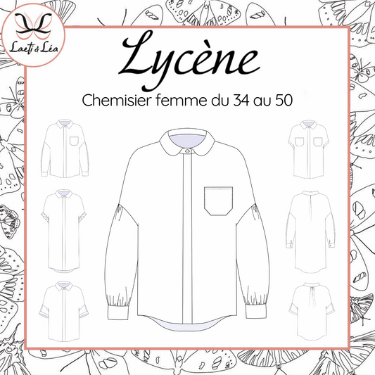 Chemisier Lycène Femme 34-50 (Patron de couture PDF)