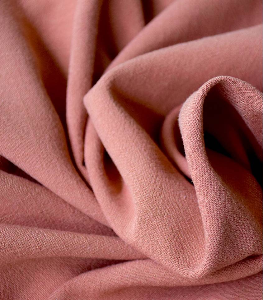 Coupon lin viscose vieux rose - 3m