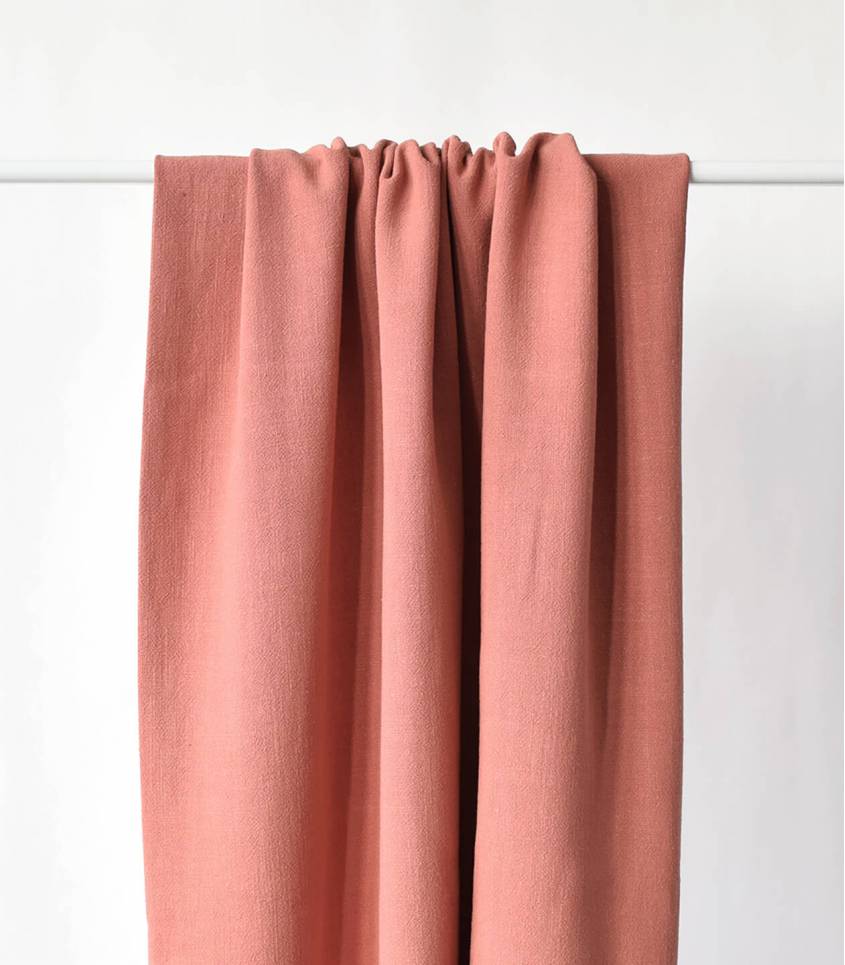 Coupon lin viscose vieux rose - 3m