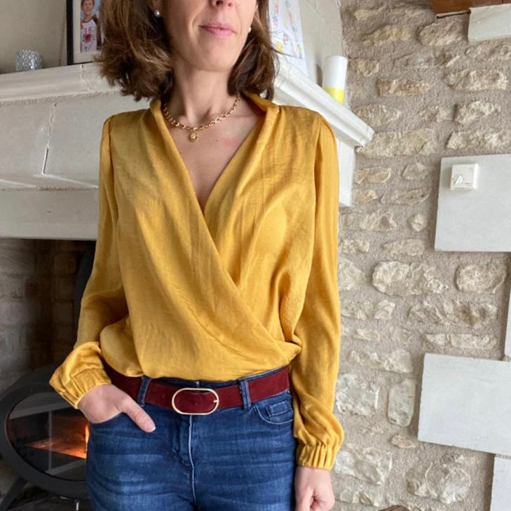 Comment Coudre Haut Avec Elastique A La Taille Blouse Myrtil