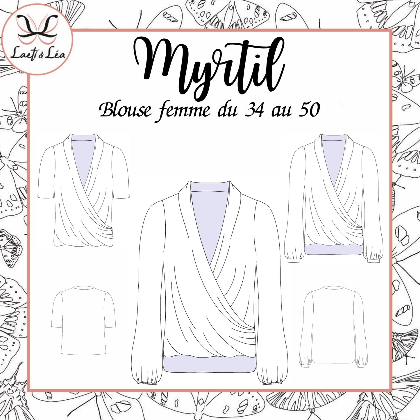 Blouse Myrtil Femme 34-50 (Patron de couture PDF)