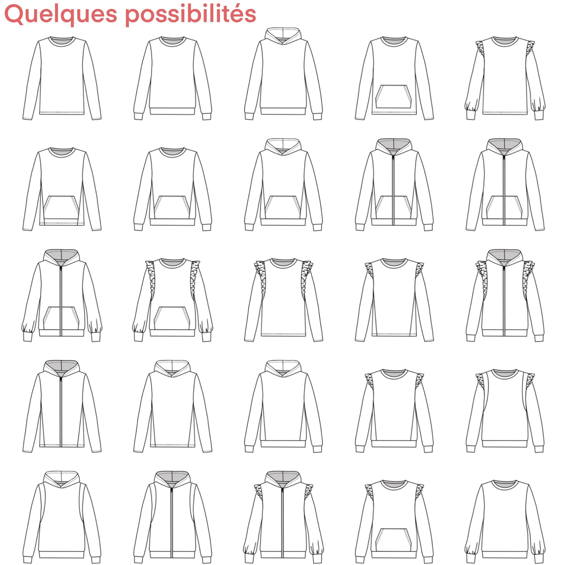 Sweat Monarque Adulte Mixte XS-XXXL (Patron de couture PDF) – Laeti et Léa
